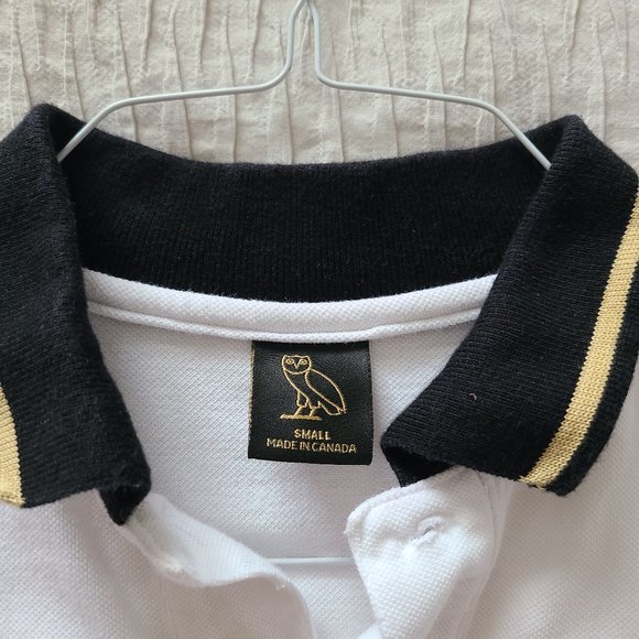 OVO Essentials White Polo Shirt (Men's) - Picture 3 of 3